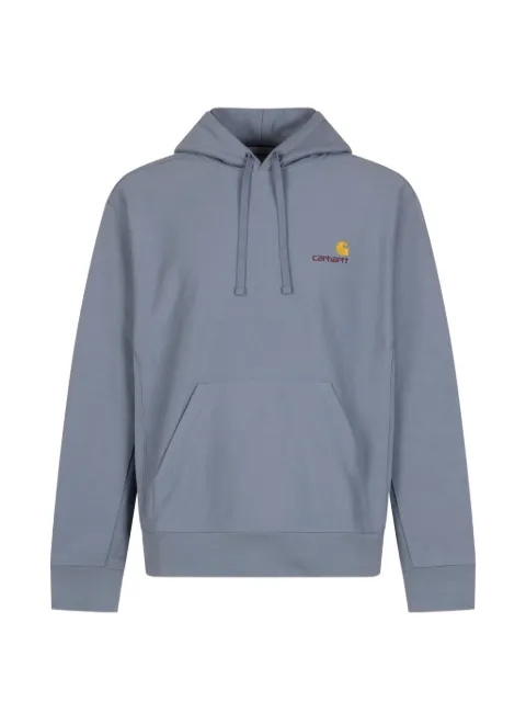 Carhartt WIP American Script logo-embroidered hoodie Blue I028279