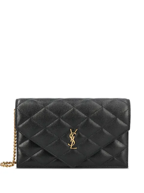 Saint Laurent quilted leather shoulder bag Black 871149AAGOZ