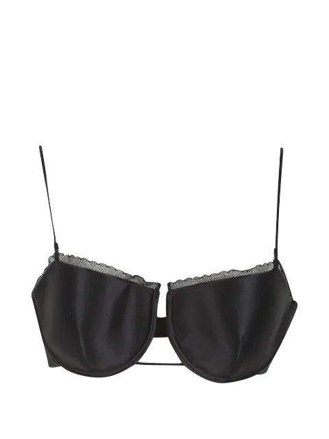 Givenchy lace-trim silk top Black BWB0671YMS001