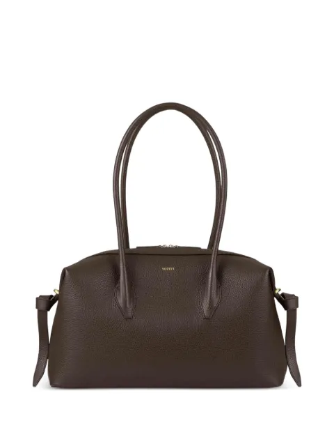 Yuzefi Brioche grained leather shoulder bag Brown YUZPF25H