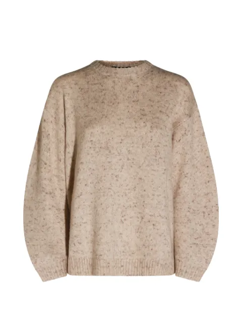 Fabiana Filippi flecked crew-neck sweater Neutrals MAD216F016M258