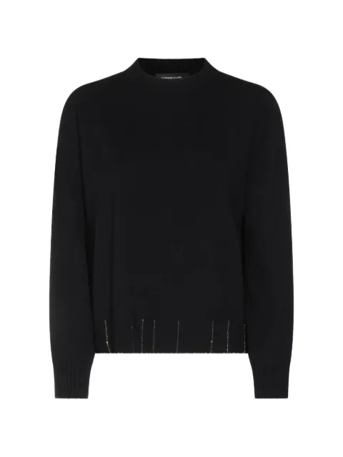 Fabiana Filippi ribbed-embellished sweater Black MAD216F028M2815146
