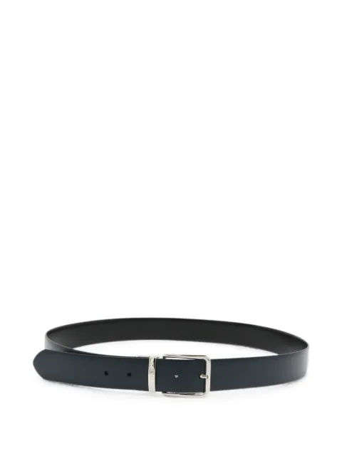 Canali logo-engraved buckle belt Blue 50CKA00528