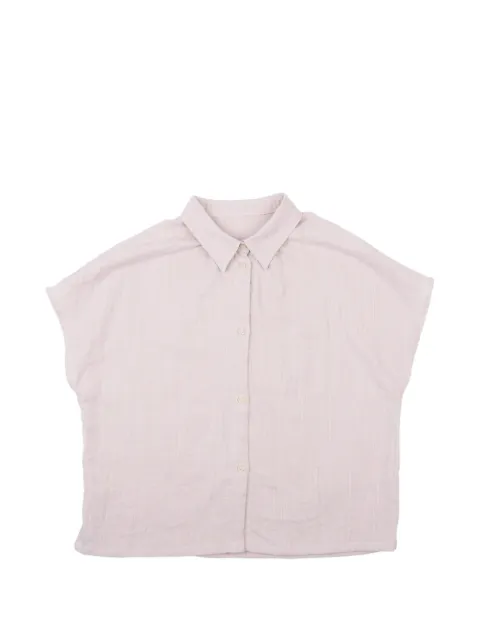 Naked and Famous Billie double-weave gauze shirt Pink 320122832