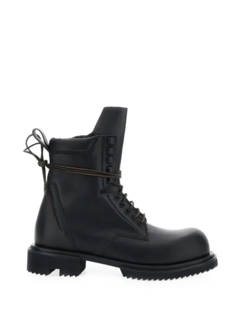 Rick Owens Gabe lace-up leather boots Black RU02F4829LOO09