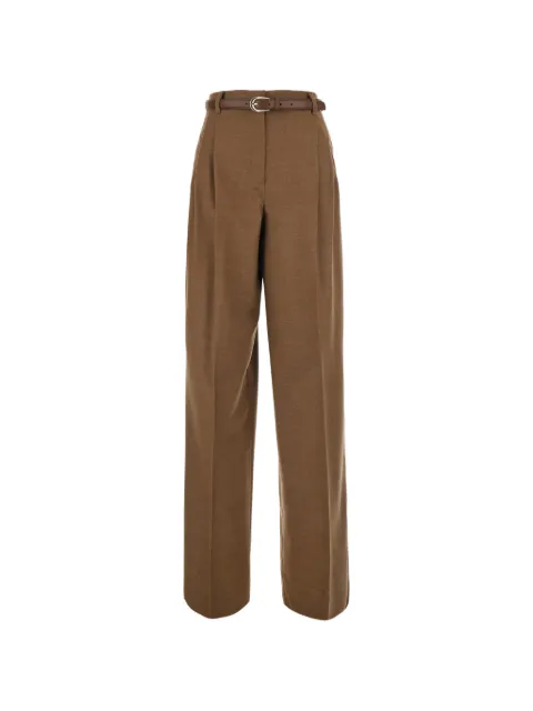 Max Mara belted pleated trousers Brown 2626136032600