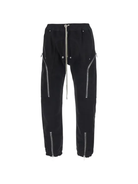 Rick Owens zip-detail drawstring-waist trousers Black RU02F4368TB