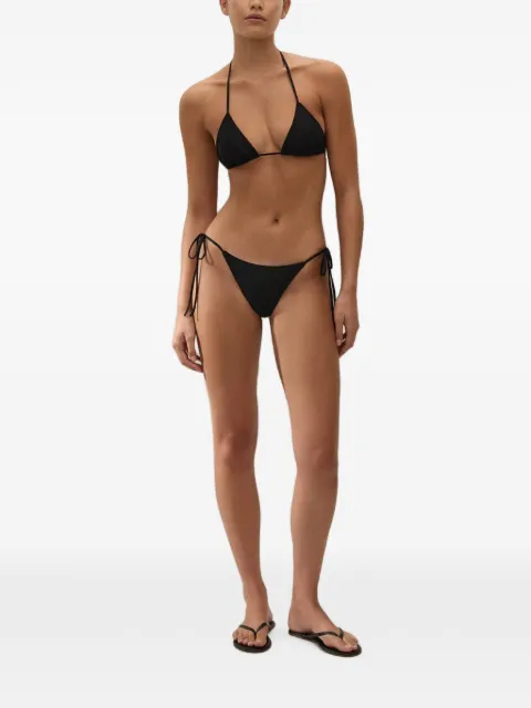 Faithfull Sete triangle-cup bikini top Black FFS477