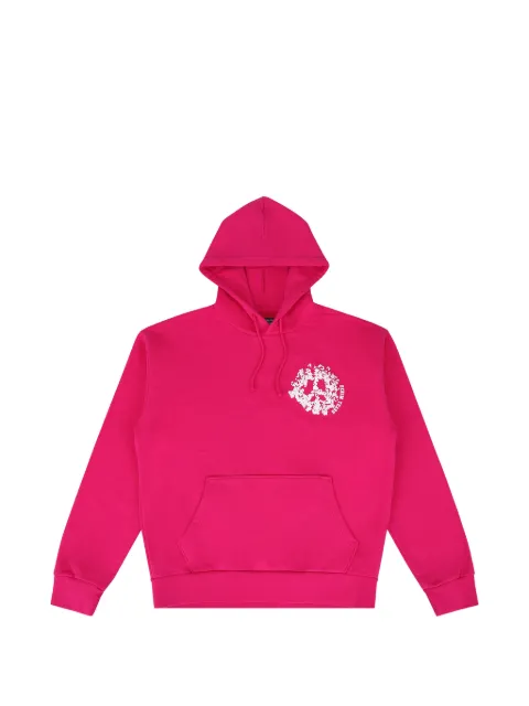 Denim Tears logo-print hoodie Pink DT628
