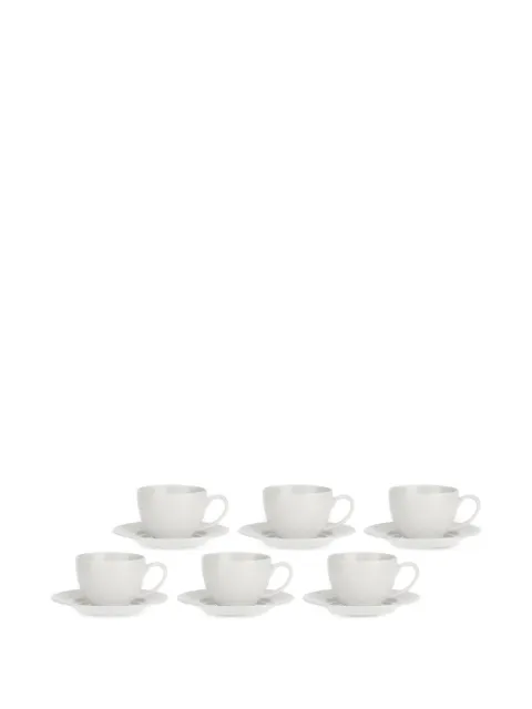 LA PORCELLANA BIANCA Richiamo espresso cups and saucers (set of six) White 267U10037009U00