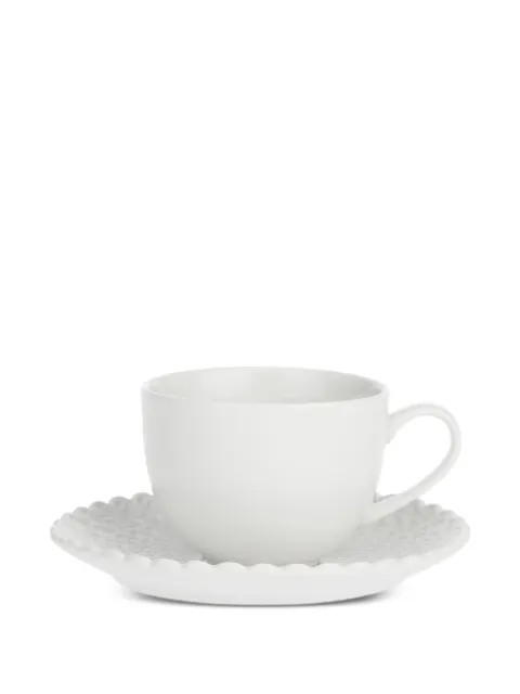 LA PORCELLANA BIANCA Momenti scallop-edge coffee cups saucers (set of six) White 267P002800150