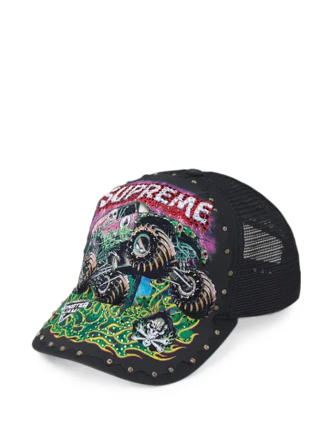 Supreme x Monster Jam Grave Digger mesh-back cap Black SU27827