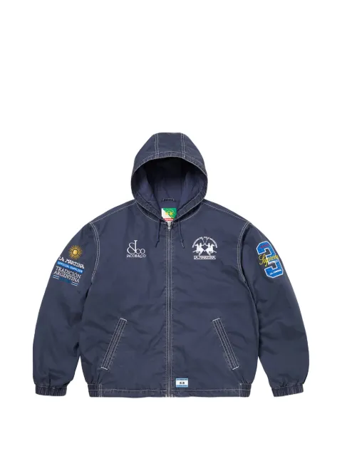 Supreme x La Martina x Jacob & Co logo-embroidered jacket Blue SU27837