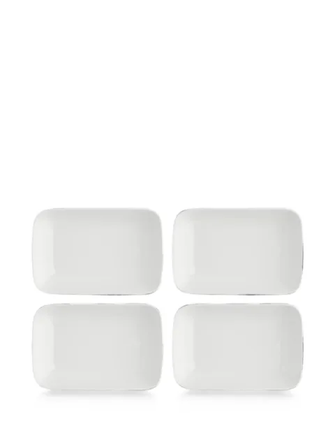 LA PORCELLANA BIANCA New Age Essenziale rectangular plates (set of four) White 267P00472215F