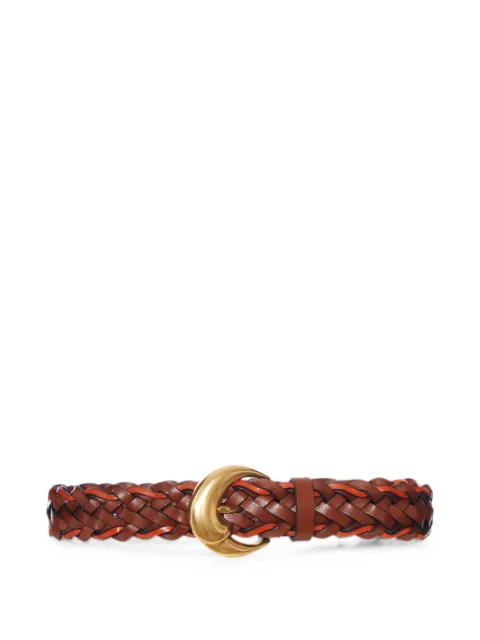 ETRO braided leather belt Brown WP3B0009AE11R