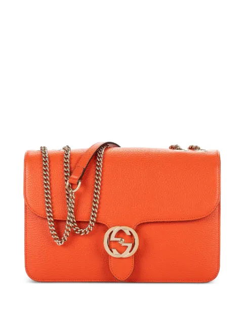 Gucci Pre-Owned medium Interlocking GG shoulder bag Orange 510303436628