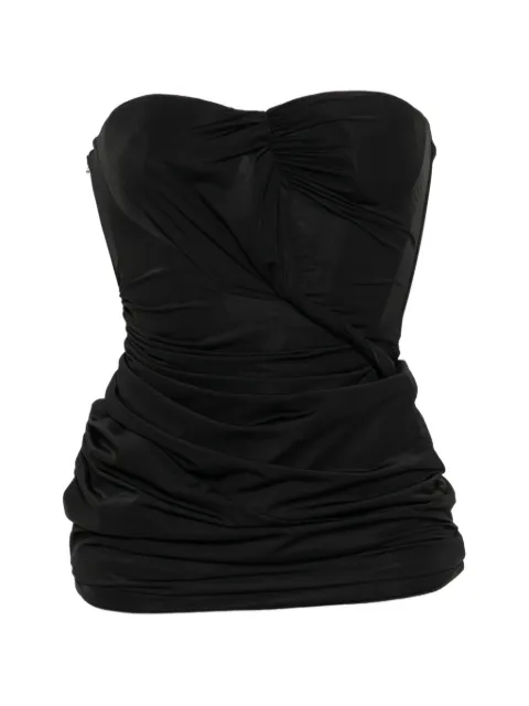 Blumarine strapless draped mini dress Black 2A752A