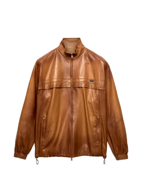 Prada Nappa leather jacket Brown 58A290SOOO19WL