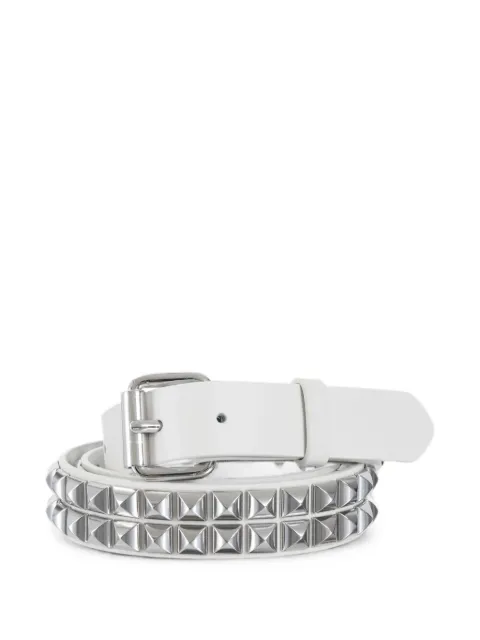 Supreme studded leather belt White SU27819