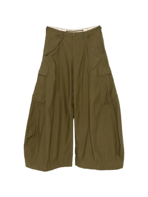 R13 Jeans wide-leg cargo pants Green R13WD236D468A