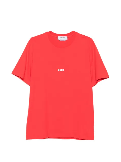 MSGM logo-print T-shirt Red 4140MM500267798