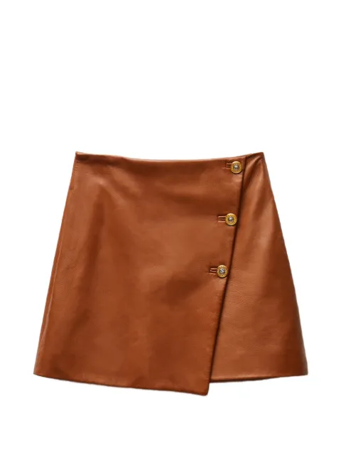 Versace nappa plongé mini skirt Brown 10269261A19265