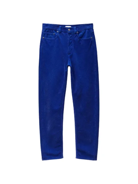 Versace straight corduroy velvet pants Blue 10267741A18803