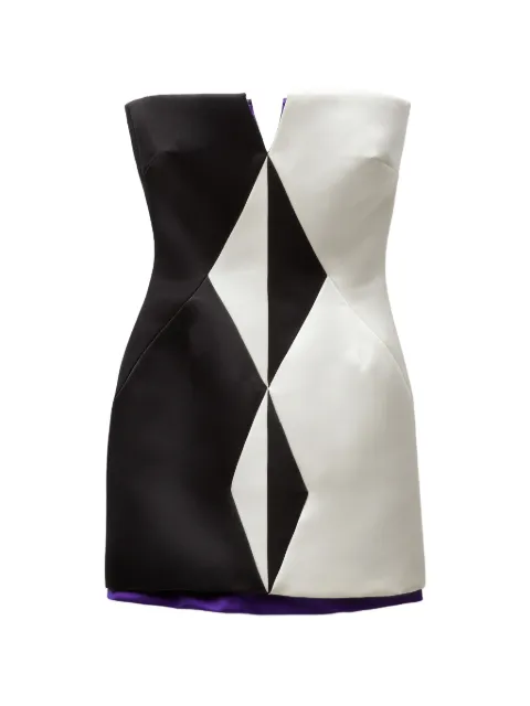 Versace silk duchesse mini dress Black 10265761A18945