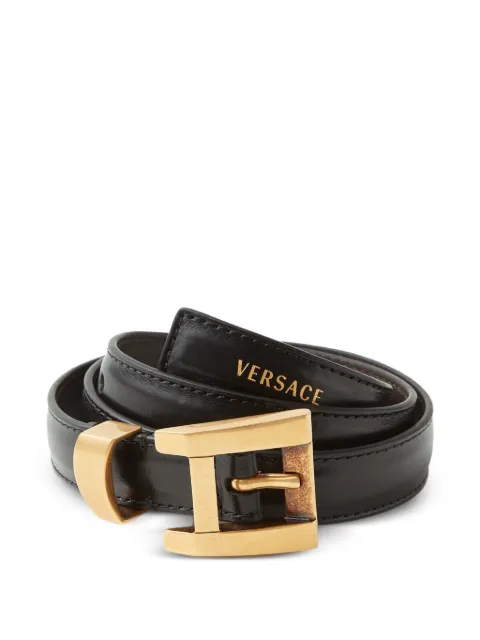 Versace leather belt 2 cm Black 10237361A17848