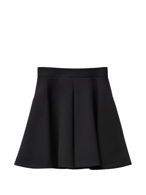 Versace Natté wool mini skirt Black 10265691A19091