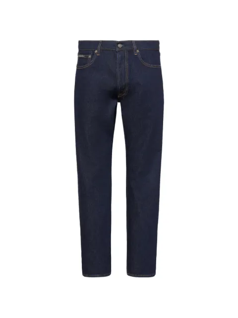 Calvin Klein Victor logo-patch straight-leg jeans Blue LV04RF939G3YE