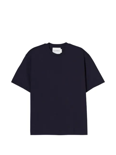 Closed logo-embroidered T-shirt Blue C8503844H20