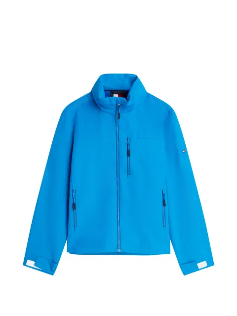 Tommy Hilfiger logo-print hooded jacket Blue MW0MW44299
