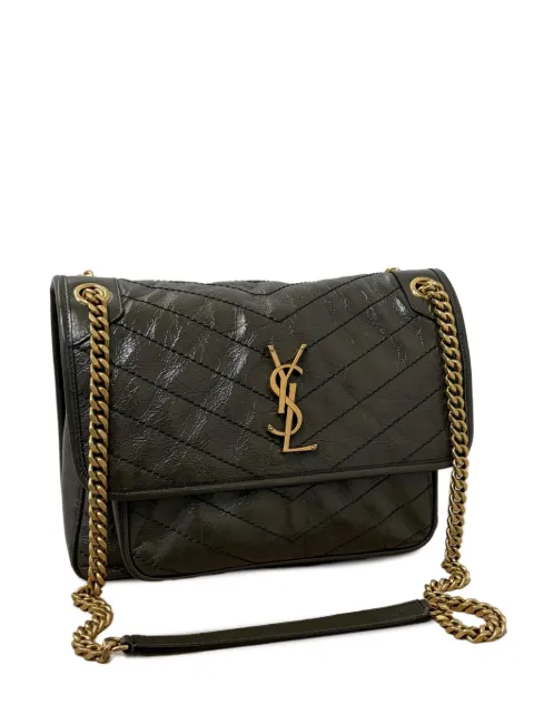 Saint Laurent medium Niki quilted leather shoulder bag Green 6331840EN07