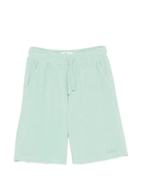 MC2 Saint Barth Randle Sponge terry-cloth drawstring shorts Green RANL003