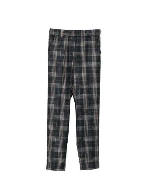 Peserico check-pattern trousers Blue A419703325961