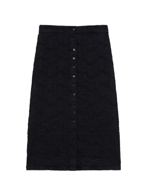 MSGM button-down midi skirt Black 4141MDD09267612