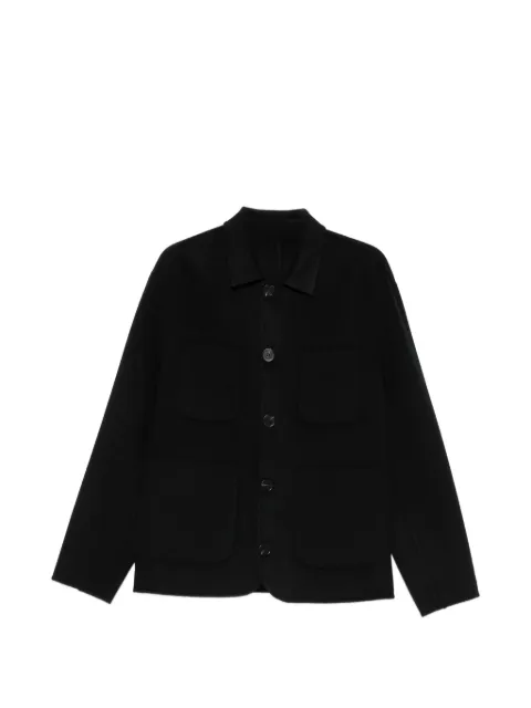 Giorgio Brato patch-pocket button-up jacket Black TX27F1827WOWS