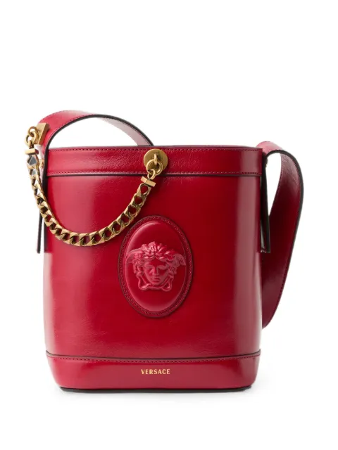 Versace Medusa '95 chain-detail bucket bag Red 10260481A19197