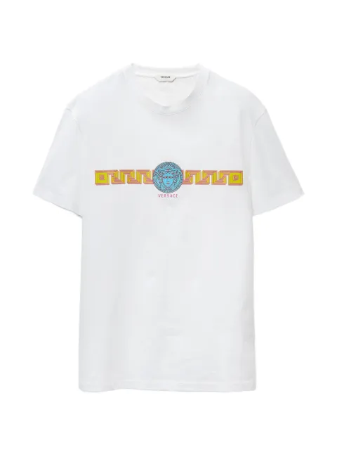 Versace printed cotton-jersey slim T-shirt White 10264521A19311