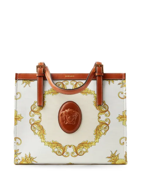 Versace Rivière pinted canvas tote White 10243221A19333