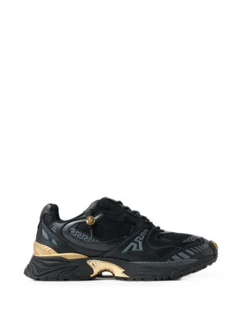 Versace Icaro leather sneakers Black 10261881A19106