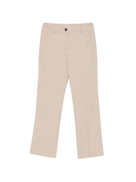 Brunello Cucinelli pressed-crease straight-leg trousers Neutrals MA126P8854C2471