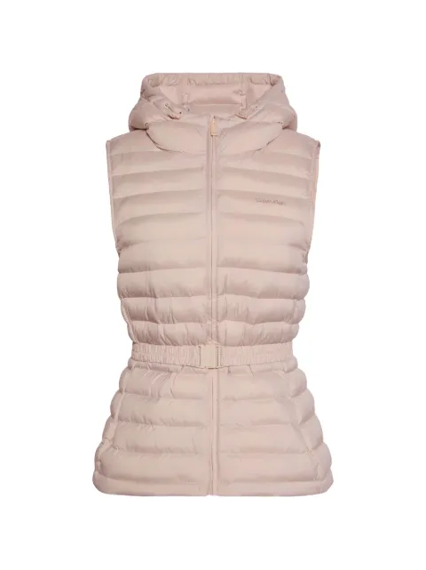 Calvin Klein quilted hooded gilet Neutrals LV044G513G3TY