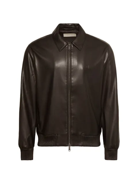 Calvin Klein logo-embroidered jacket Black LV04RG406GUB1