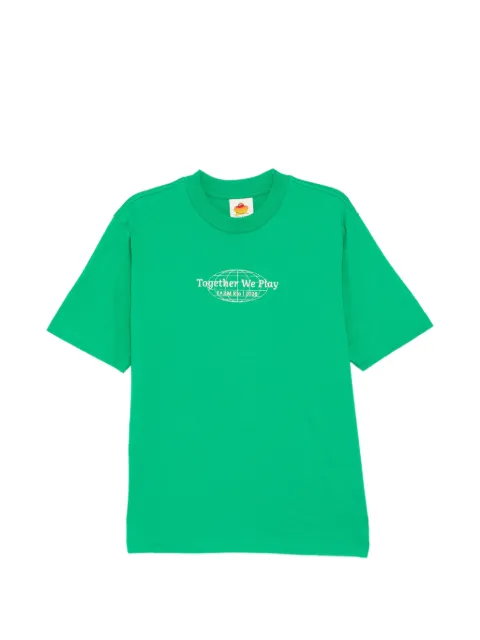 FARM Rio logo-print T-shirt Green 375024