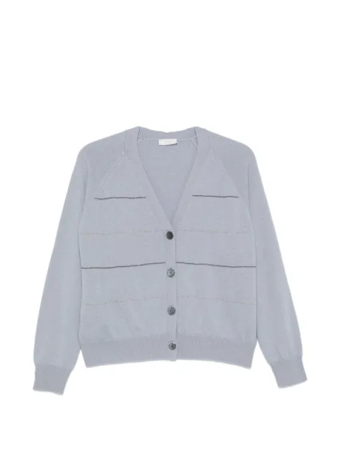 Peserico V-neck cardigan Blue A99867F1209283