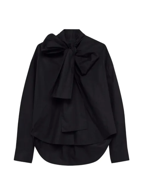 MSGM bow-detail pussy-bow blouse Black 4141MDE12A267512