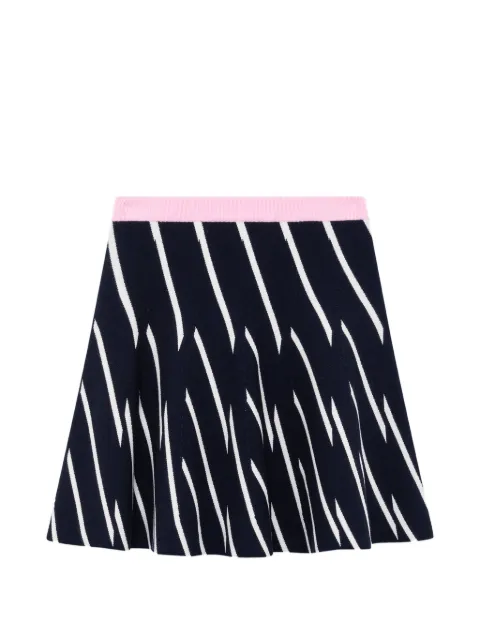 MSGM diagonal-stripe mini skirt Blue 4141MDD19026775