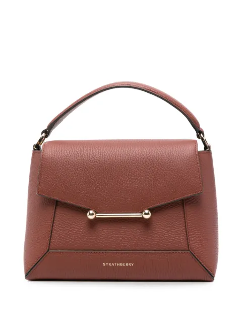 Strathberry Mosaic leather tote bag Brown 20262125680